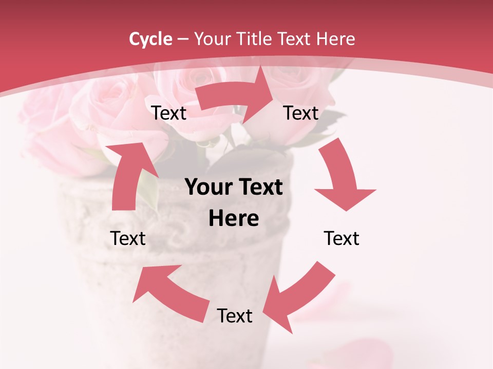 Springtime Purple Vase PowerPoint Template