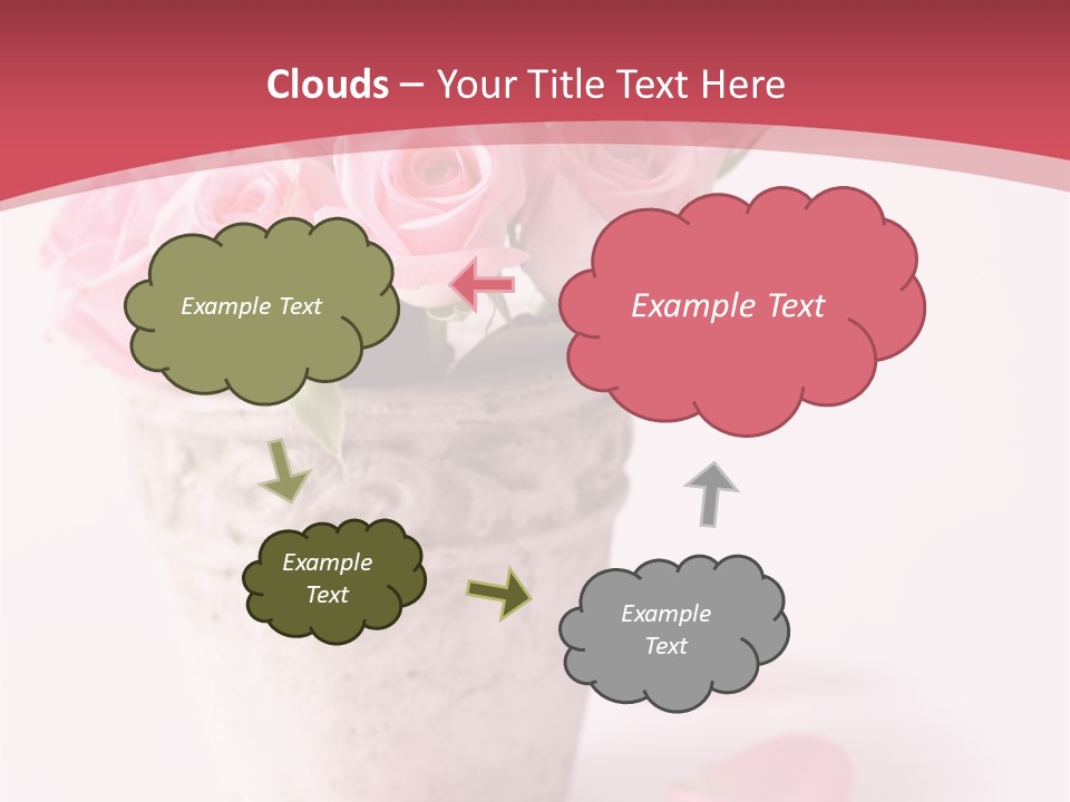 Springtime Purple Vase PowerPoint Template