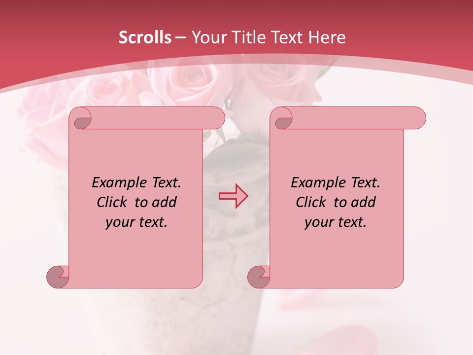 Springtime Purple Vase PowerPoint Template