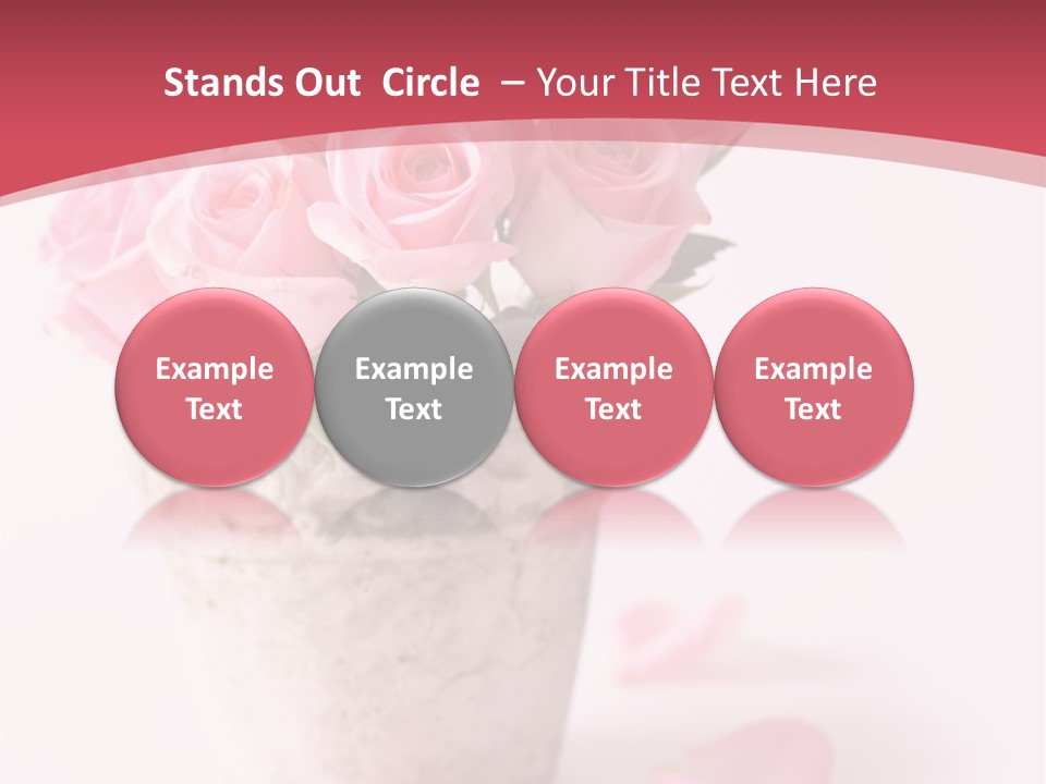 Springtime Purple Vase PowerPoint Template