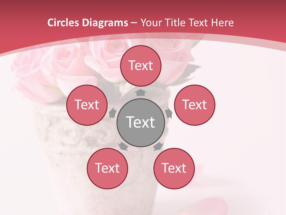 Springtime Purple Vase PowerPoint Template