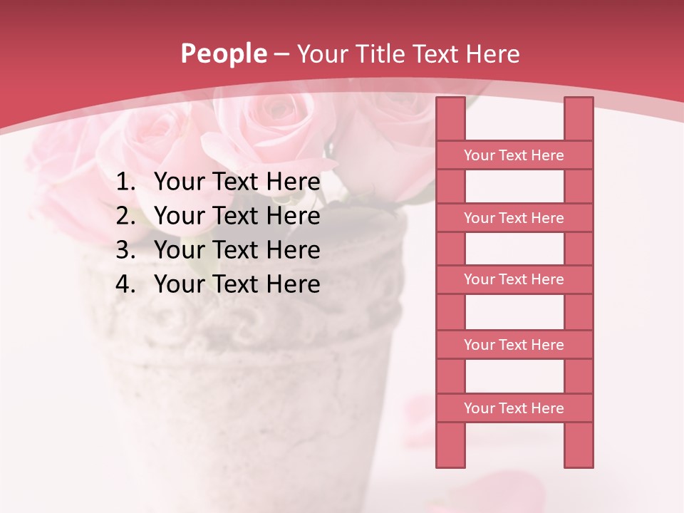 Springtime Purple Vase PowerPoint Template