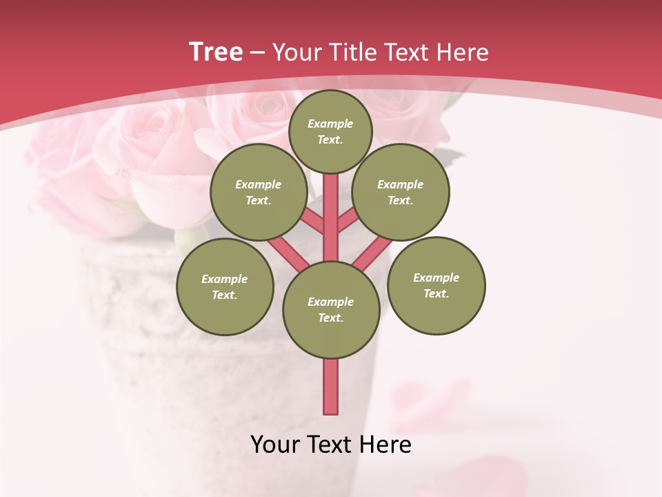 Springtime Purple Vase PowerPoint Template