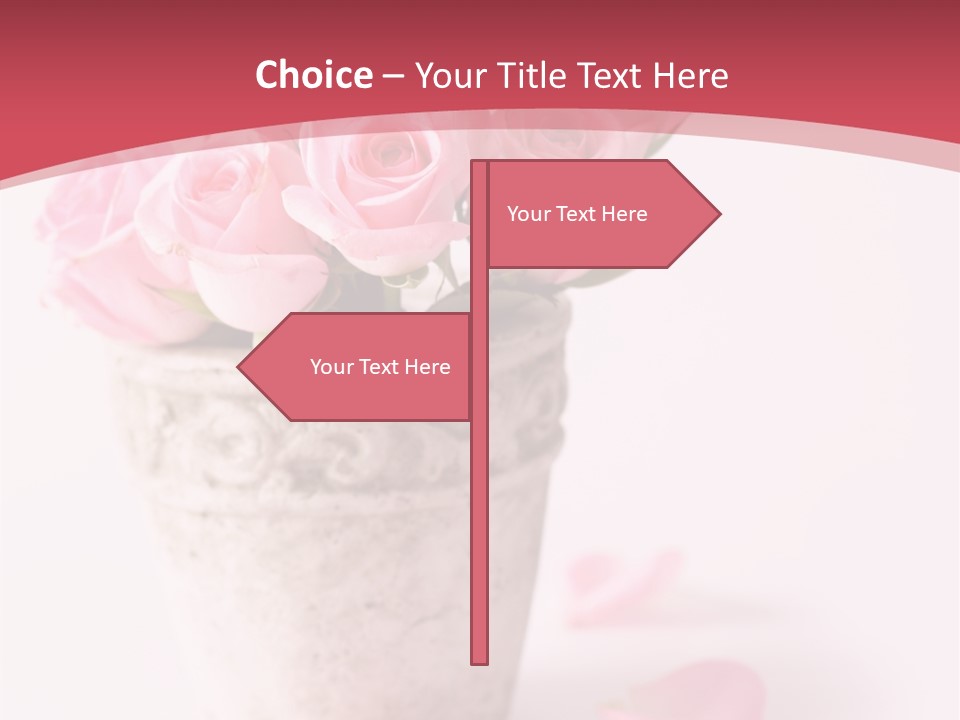 Springtime Purple Vase PowerPoint Template