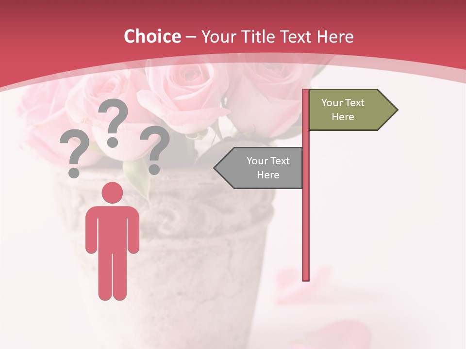 Springtime Purple Vase PowerPoint Template