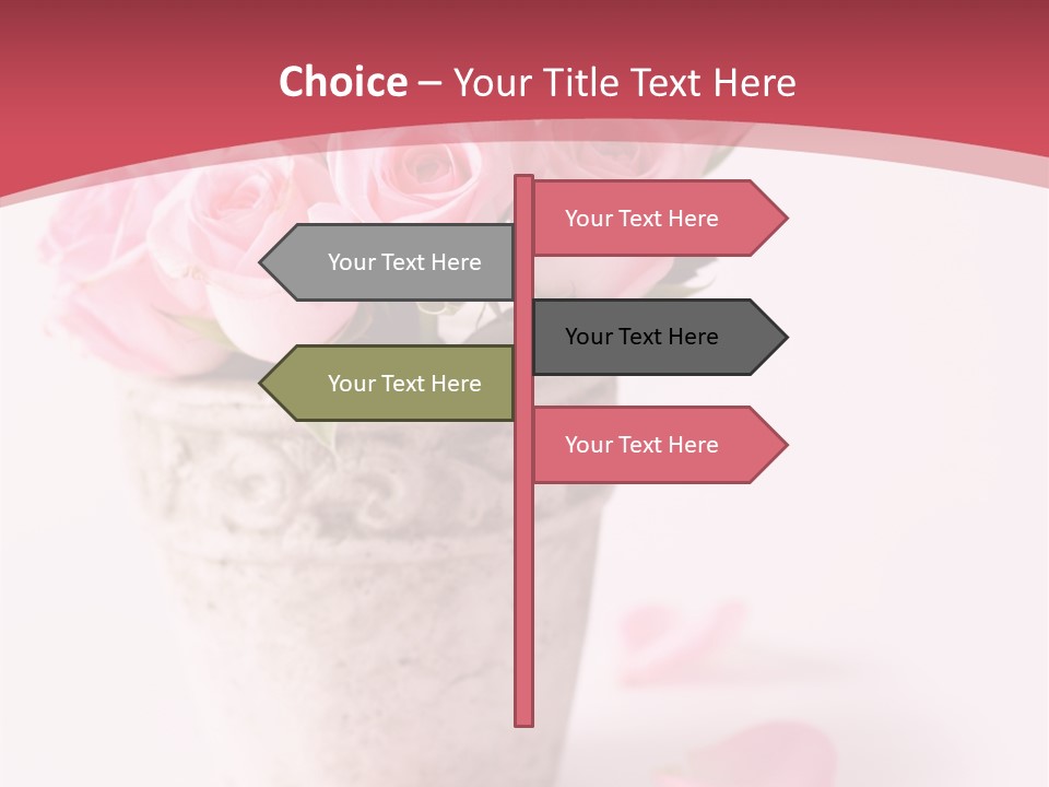 Springtime Purple Vase PowerPoint Template