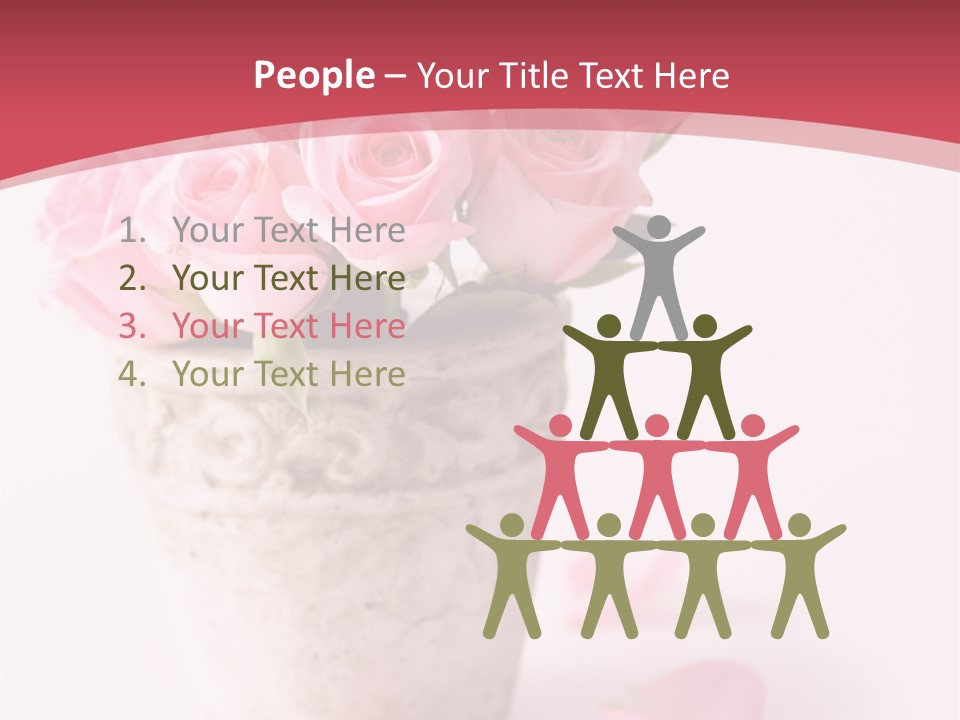 Springtime Purple Vase PowerPoint Template