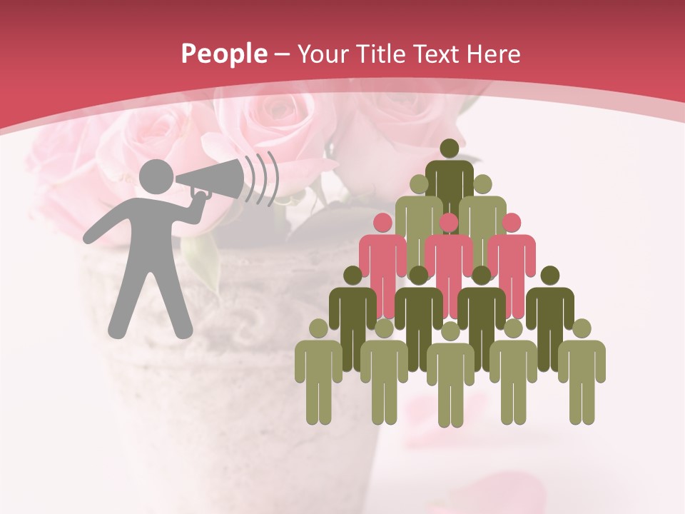 Springtime Purple Vase PowerPoint Template