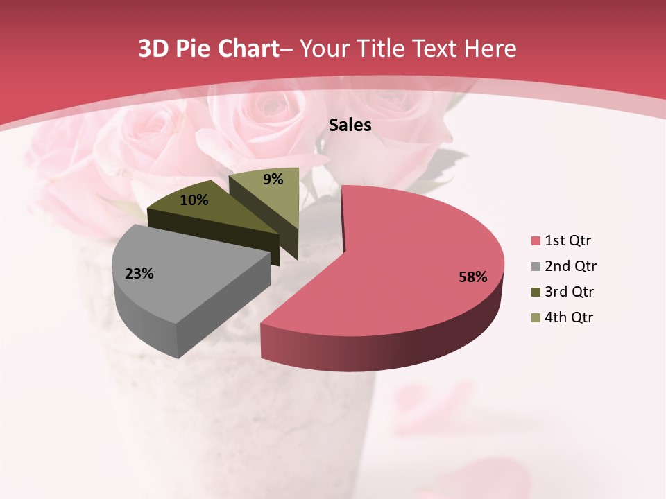 Springtime Purple Vase PowerPoint Template
