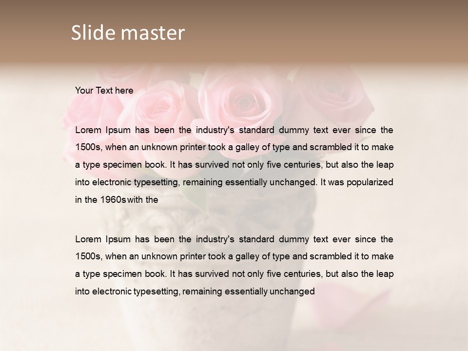 Plant Fresh Vase PowerPoint Template