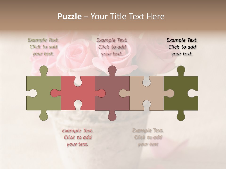 Plant Fresh Vase PowerPoint Template