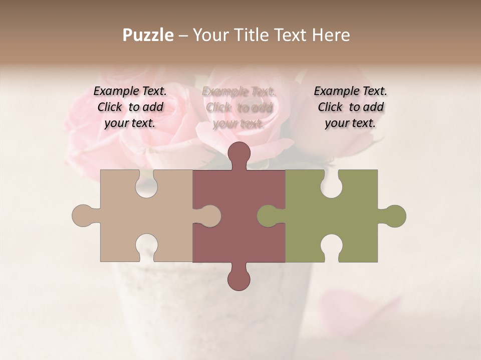 Plant Fresh Vase PowerPoint Template