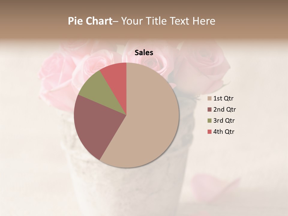 Plant Fresh Vase PowerPoint Template