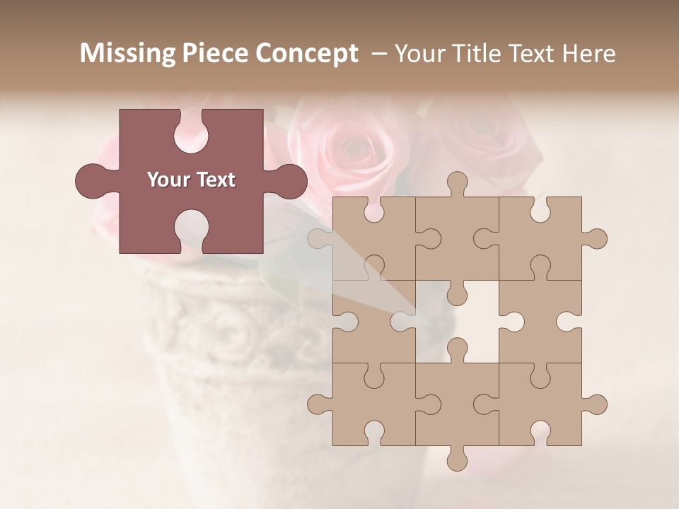 Plant Fresh Vase PowerPoint Template