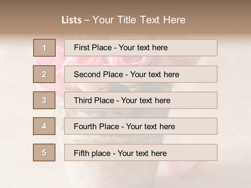 Plant Fresh Vase PowerPoint Template