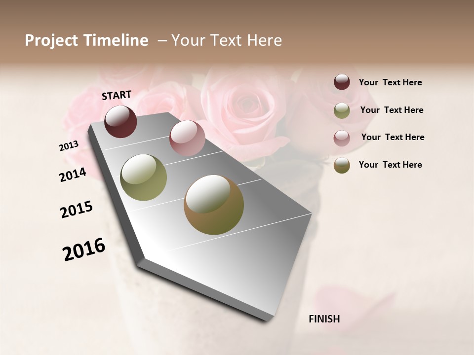 Plant Fresh Vase PowerPoint Template