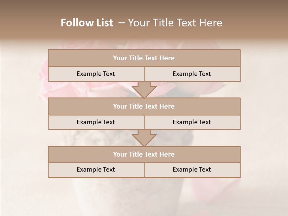 Plant Fresh Vase PowerPoint Template