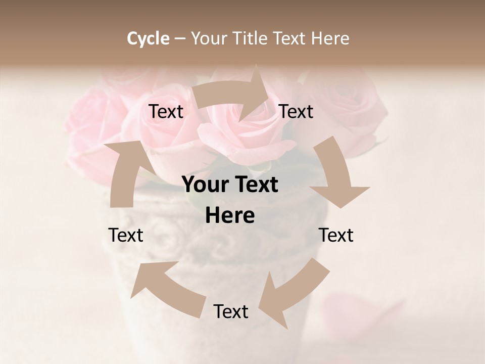 Plant Fresh Vase PowerPoint Template