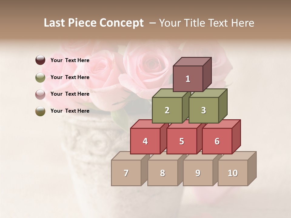 Plant Fresh Vase PowerPoint Template