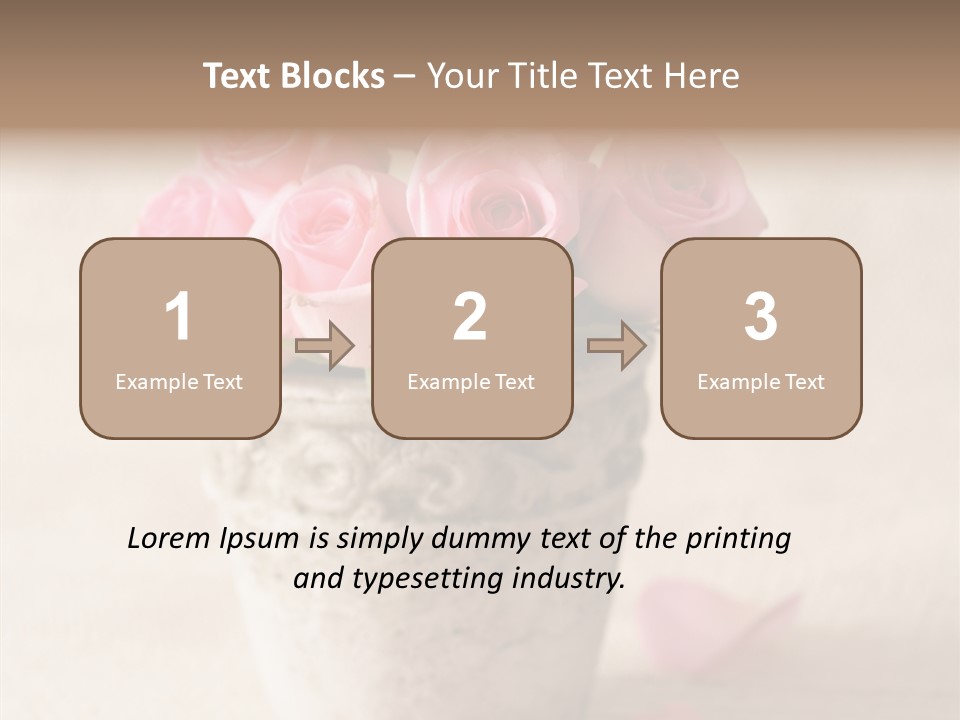 Plant Fresh Vase PowerPoint Template