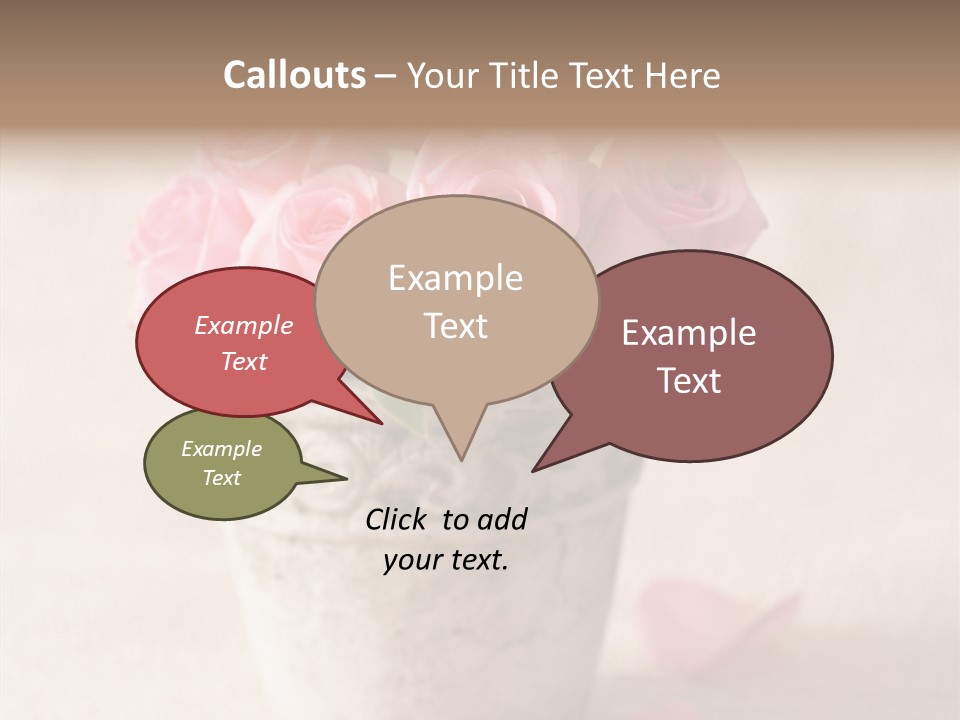 Plant Fresh Vase PowerPoint Template