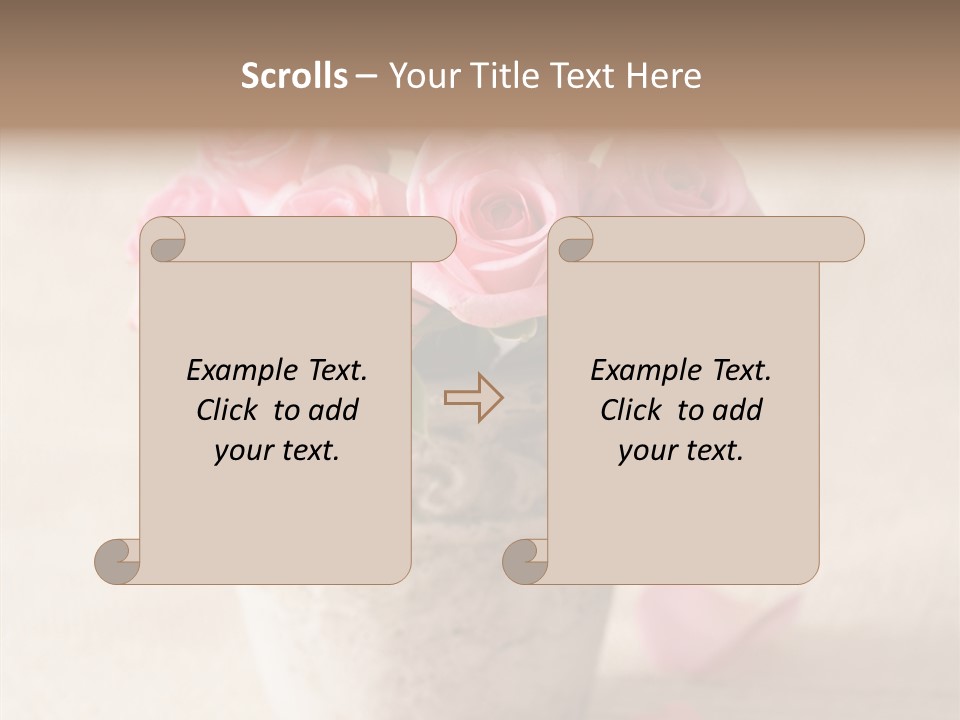 Plant Fresh Vase PowerPoint Template