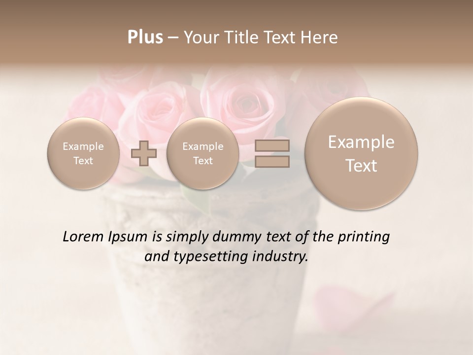 Plant Fresh Vase PowerPoint Template