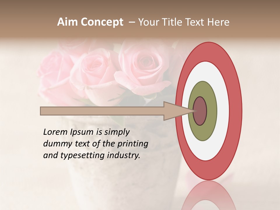 Plant Fresh Vase PowerPoint Template