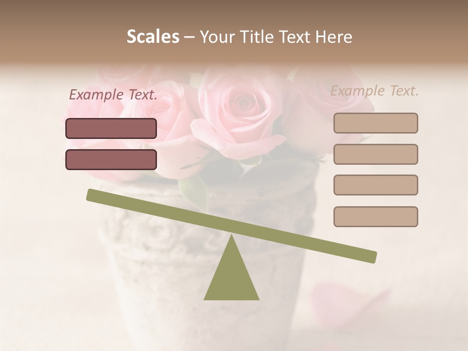 Plant Fresh Vase PowerPoint Template
