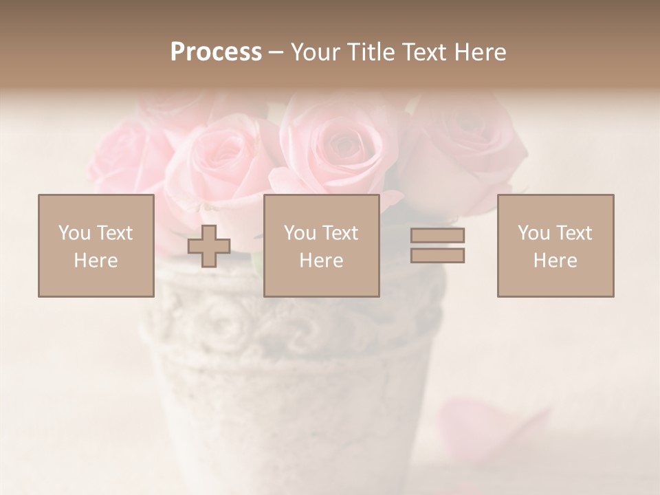 Plant Fresh Vase PowerPoint Template
