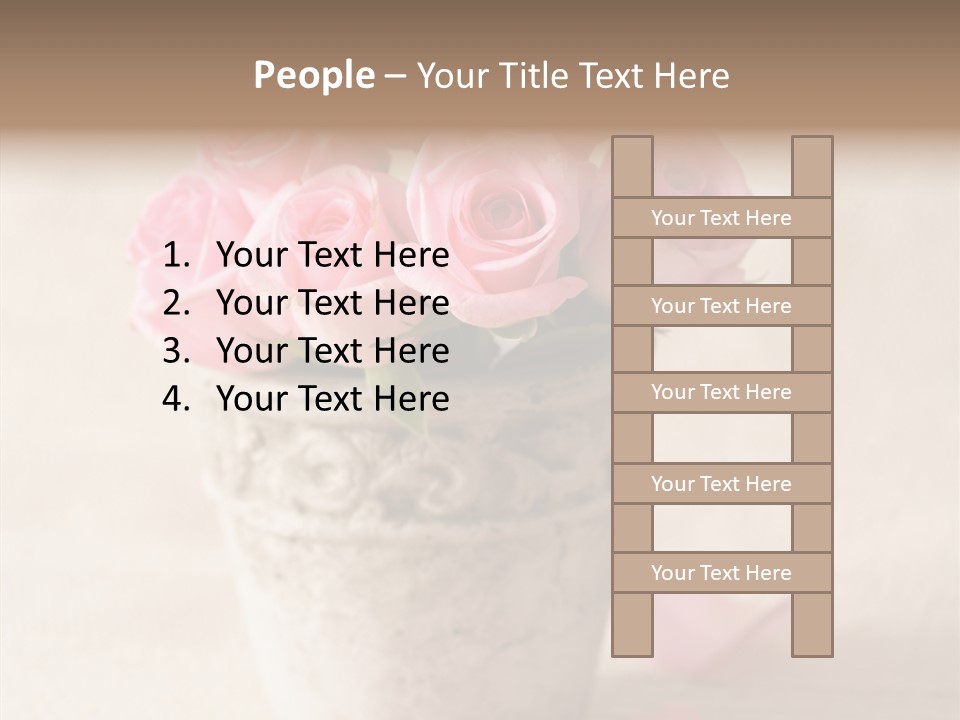 Plant Fresh Vase PowerPoint Template