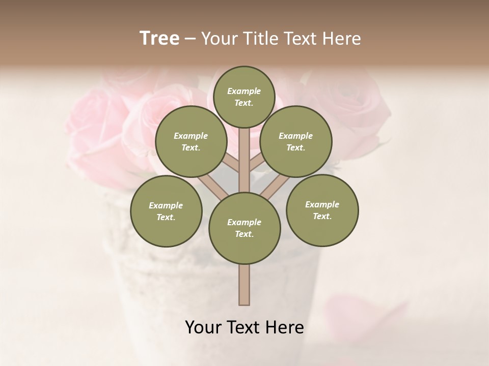 Plant Fresh Vase PowerPoint Template