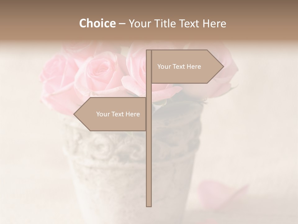 Plant Fresh Vase PowerPoint Template