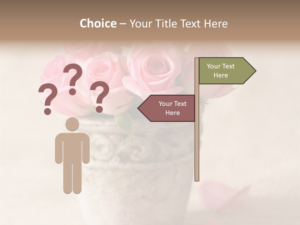 Plant Fresh Vase PowerPoint Template