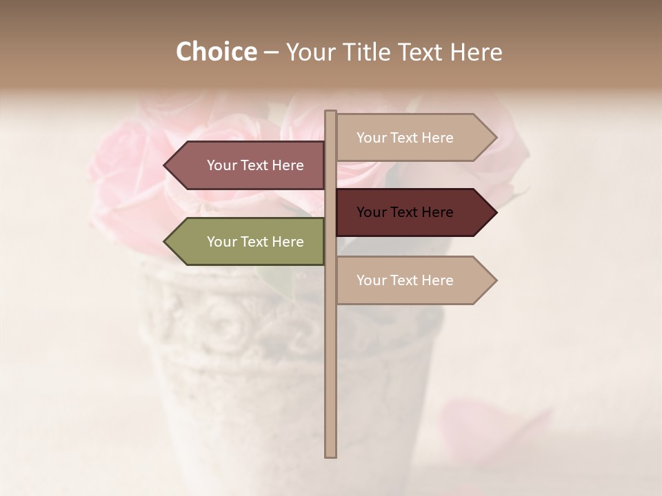 Plant Fresh Vase PowerPoint Template