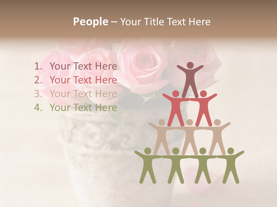 Plant Fresh Vase PowerPoint Template