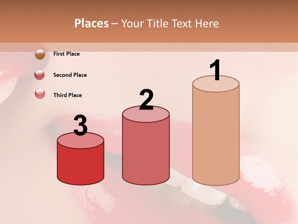 Lipstick Smile Fun PowerPoint Template