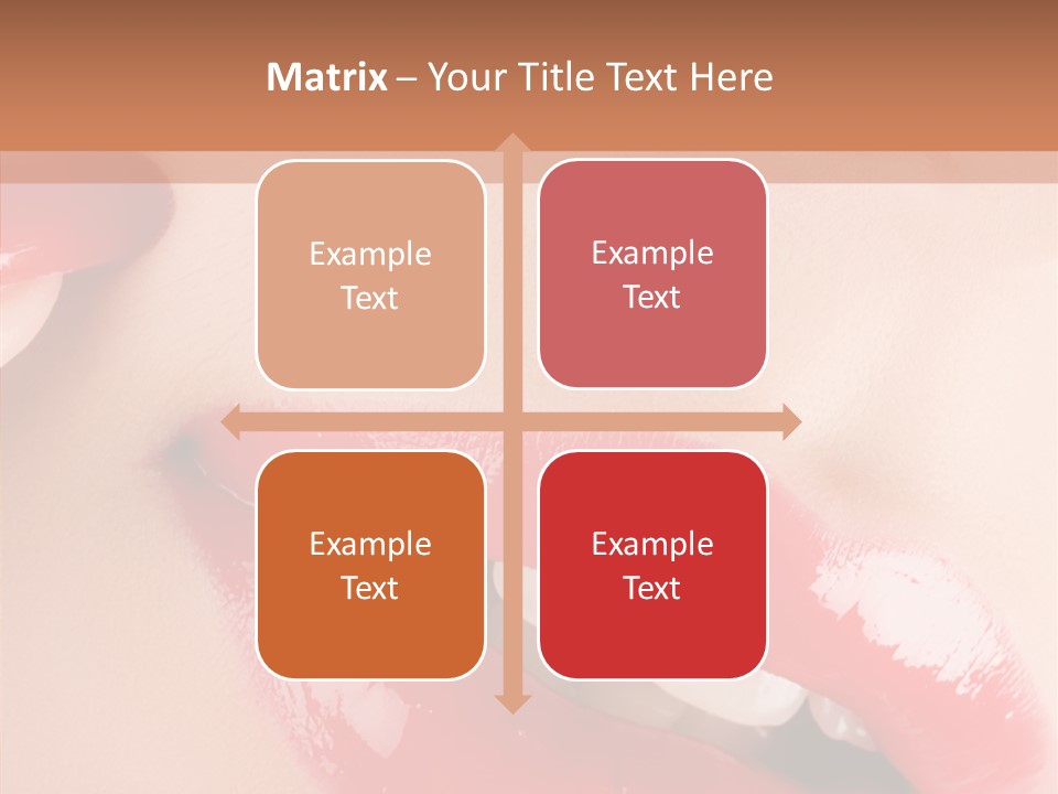 Lipstick Smile Fun PowerPoint Template