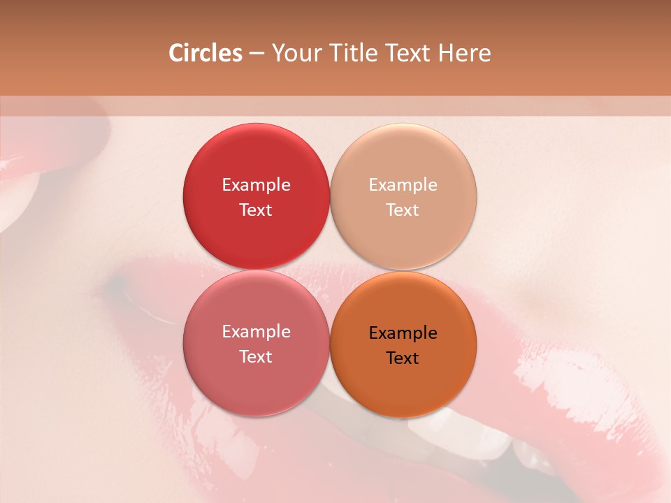 Lipstick Smile Fun PowerPoint Template