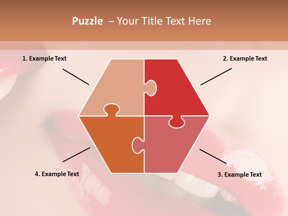 Lipstick Smile Fun PowerPoint Template