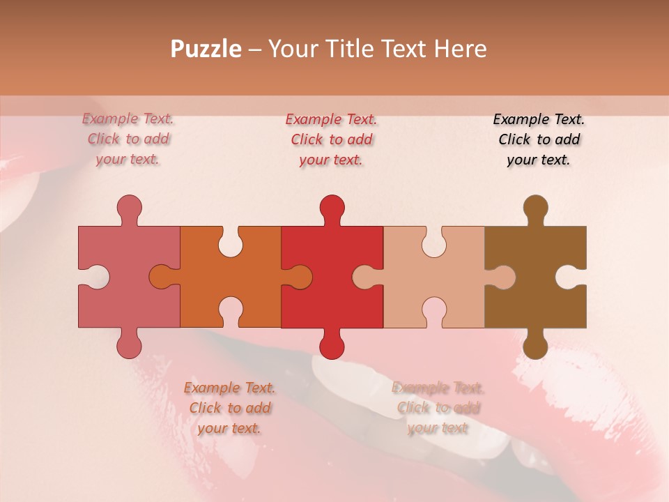 Lipstick Smile Fun PowerPoint Template