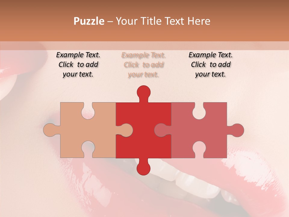 Lipstick Smile Fun PowerPoint Template