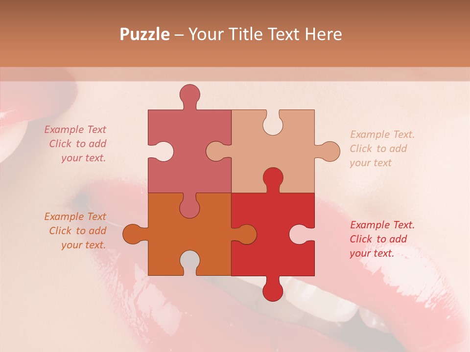 Lipstick Smile Fun PowerPoint Template