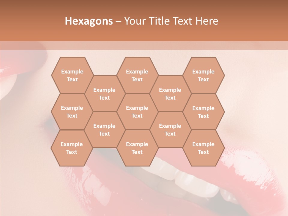 Lipstick Smile Fun PowerPoint Template