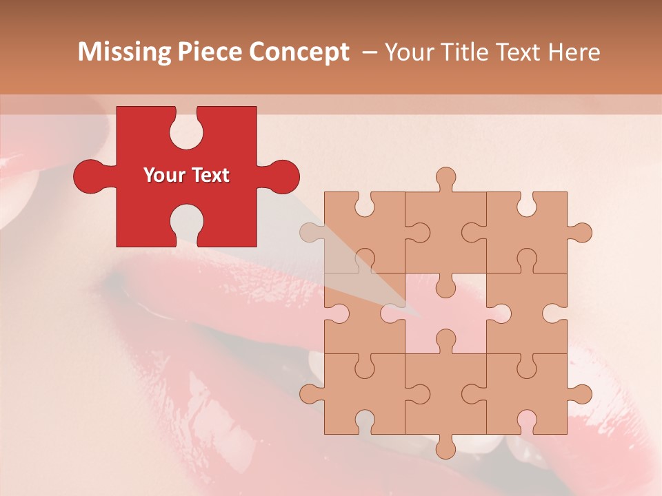 Lipstick Smile Fun PowerPoint Template