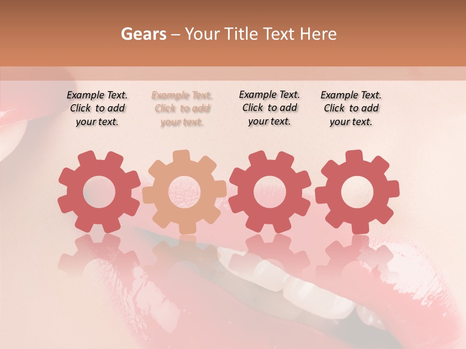 Lipstick Smile Fun PowerPoint Template