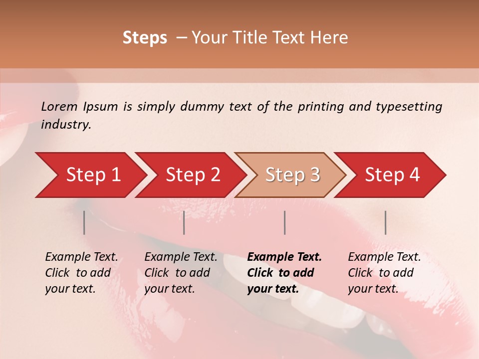 Lipstick Smile Fun PowerPoint Template