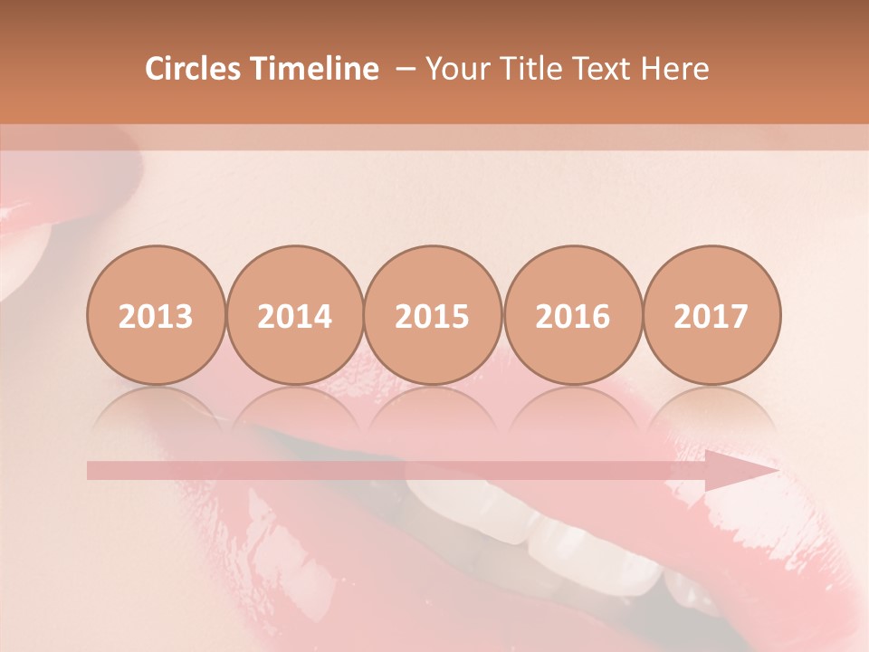 Lipstick Smile Fun PowerPoint Template