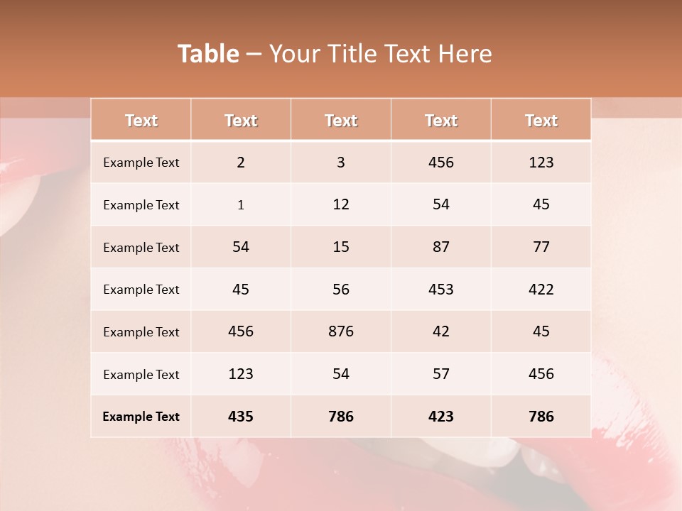 Lipstick Smile Fun PowerPoint Template