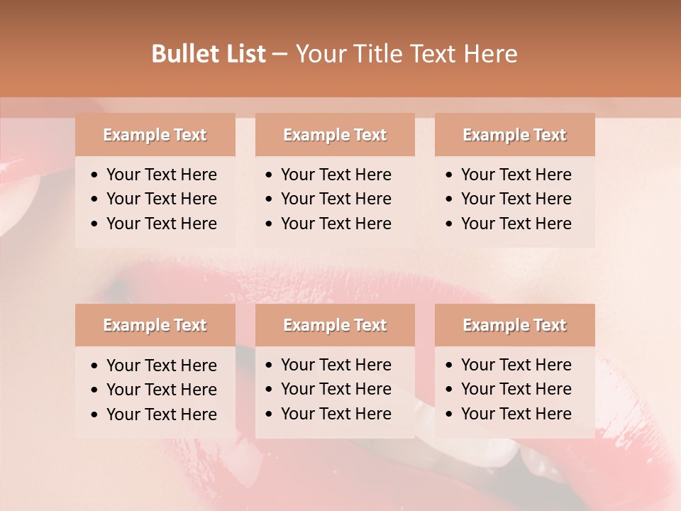 Lipstick Smile Fun PowerPoint Template